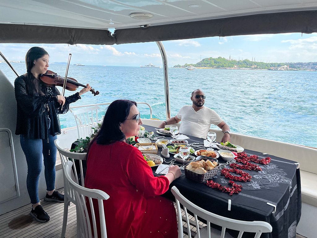 Bosphorus Sunset Yacht Ticket : Bosphorus Sunset Tour in Luxury Yacht - With Hotel Transfer